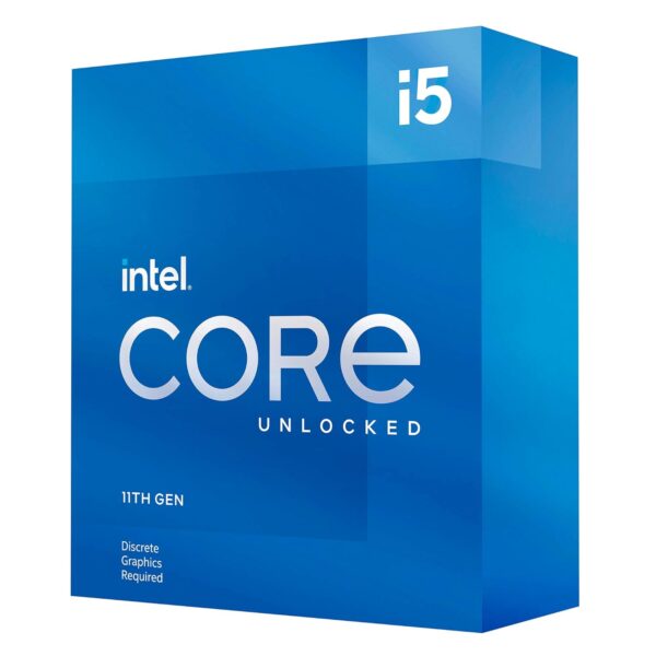 Intel Core i5-11600KF Desktop Processor 1, 6 Cores up to 4.9 GHz Unlocked LGA1200 (500 Series & Select 400 Series Chipset) 125W